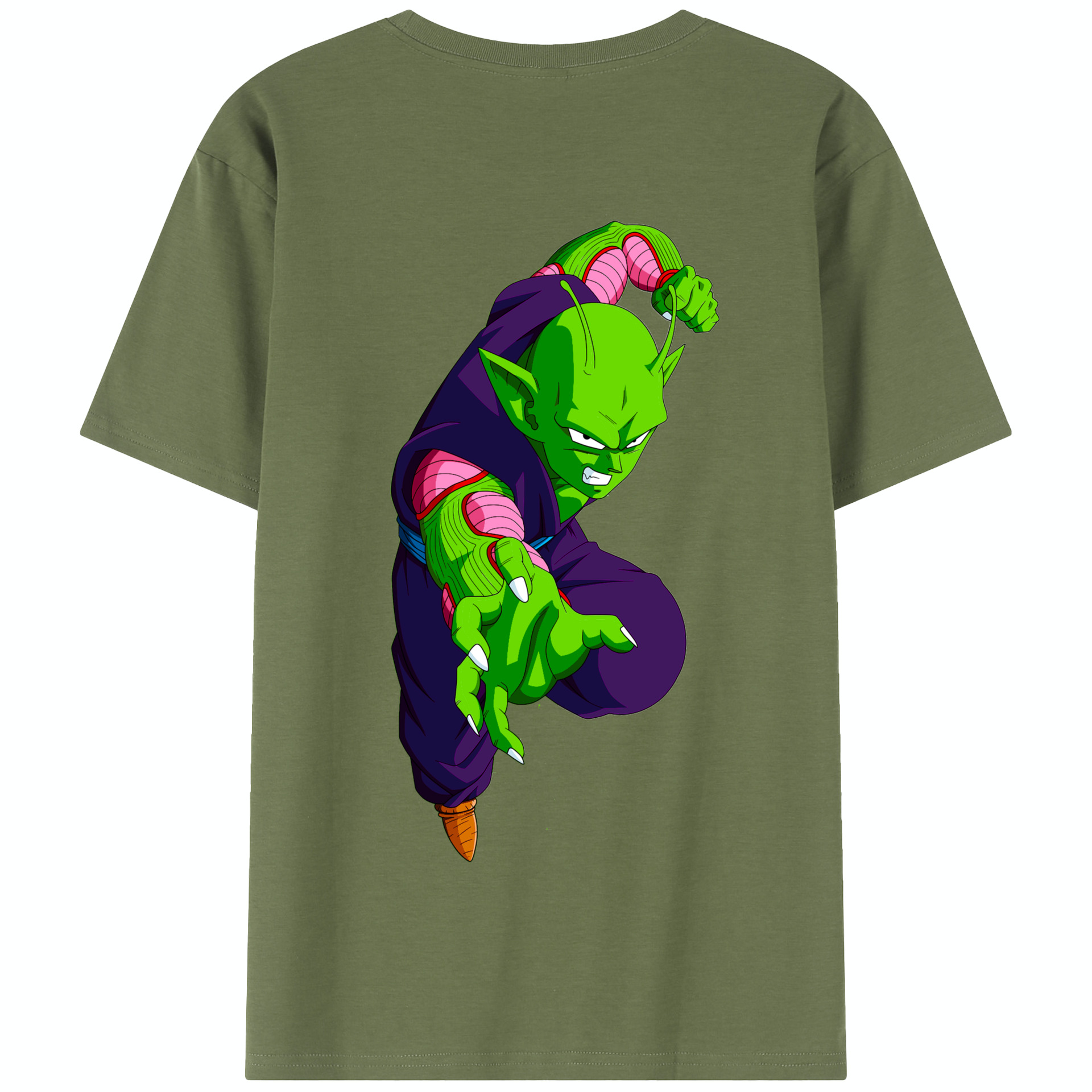 （画像用） ドラゴンボール ピッコロ DRAGON BALL Piccolo 綿100％半袖Tシャツ（背面プリント）
